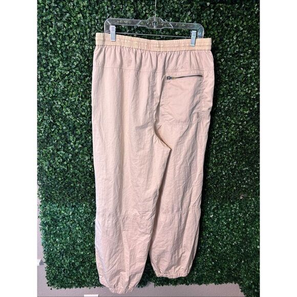 Free People Movement Size Large Beige Polyester High Rise Wide Leg Track Pant - Picture 4 of 5